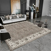 Tapis de luxe grande taille au design persan vintage en fausse fourrure de cachemire, tapis doux fabriqué à la machine pour salon, chambre et décoration intérieure