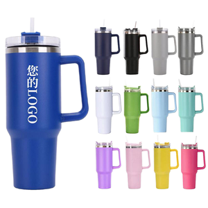 304 di prima generazione in acciaio inox 3040oz grande capacità di auto tazza con isolamento termico paglia di ghiaccio per regali aziendali - Product Image 1