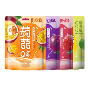 Bonbons gélifiés au konjac 108g, <span class=keywords><strong>sans</strong></span> <span class=keywords><strong>sucre</strong></span>, <span class=keywords><strong>sans</strong></span> gras, saveur <span class=keywords><strong>fruit</strong></span>ée, collation saine, vente en gros, sac de bureau en vrac - Product Image 4