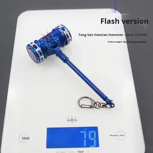 Soul Land Anime périphérique Tang San Haotian marteau coulée gravé anniversaire arme modèle plein métal porte-clés pendentif - Product Image 4