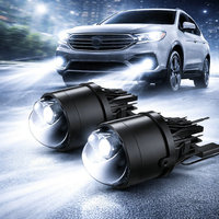 Personnalisation de phares antibrouillard/feux de route LED de 3 pouces, 3 couleurs, phare antibrouillard LED pour Honda Civic Sport 2022, Mazda CX-5, Lexus LX470