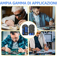 Kit d'outils de réparation multifonctionnel en gros avec étui rigide, nouveau, 115 embouts de tournevis, pour montres et téléphones