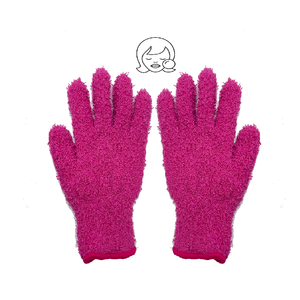 Gants en microfibre doux à vendre, réutilisables, pour le démaquillage du <span class=keywords><strong>visage</strong></span>, gants nettoyants pour le démaquillage - Product Image 4