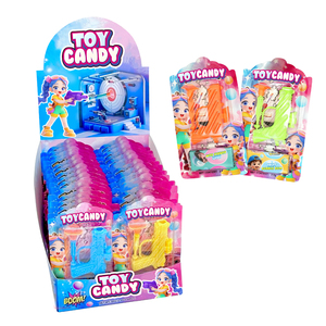 ชุดปืนของเล่นแสนสนุกพร้อมลูกอมผลไม้ หมากฝรั่งแบบติดสติ๊กเกอร์ หลายสี สำหรับเด็กๆ  รับผลิตตามสั่งและขายส่ง - Product Image 1