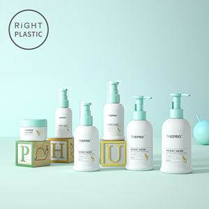 QEB 60 мл 100 мл 150 мл 200 мл пластиковая косметическая упаковка на заказ роскошная пустая бутылка для лосьона для тела с пластиковым насосом - Product Image 4