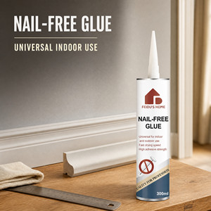 Colle sans clou 300ml en cartouche, séchage rapide, forte adhérence pour usage intérieur et extérieur - Product Image 1