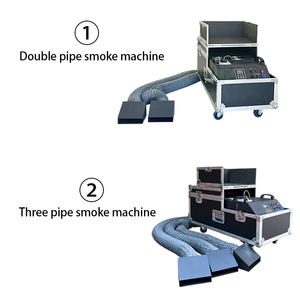 DMX/リモートコントロール3チューブスモークマシン3000wステージディスコDjパーティーショー屋内低ライシングフォグマシン結婚式パーティー用 - Product Image 4