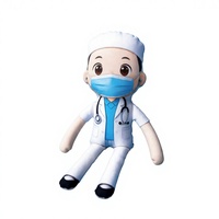 Poupée personnalisée abstraite en forme humaine, en peluche super douce avec rembourrage en coton PP, structure en fil métallique et sans bords blancs