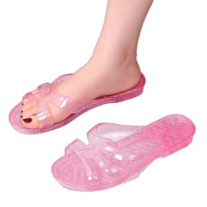 <span class=keywords><strong>Sandalias</strong></span> de Plataforma con Suela Suave, Estilo Coreano, Punta Abierta, Fondo Plano, Antideslizantes, Ligeras, para Playa y Exteriores - Product Image 1