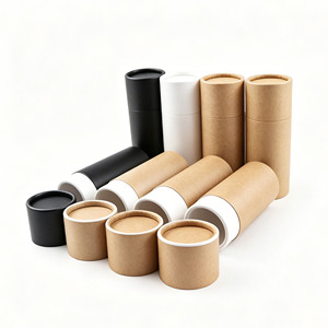 Custom <b>Glitter</b> Cylinder 3oz 2 oz Biodegradable Paper <b>Lipstick</b> Twist up Tube - Product Image 5