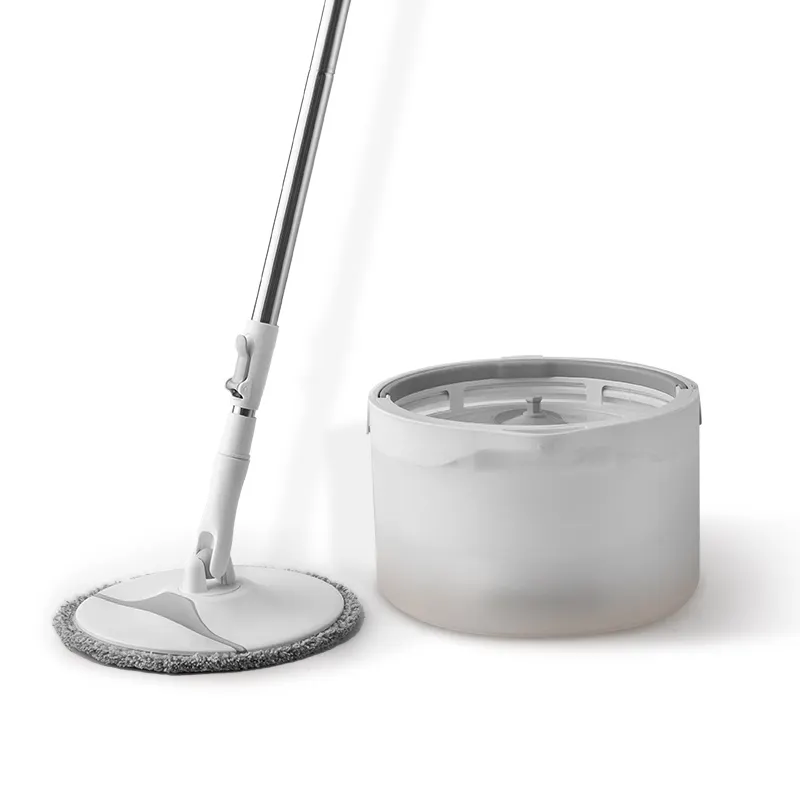 BOOMJOY 360 Hand Free Microfiber Spin Mop Dirty Clean Water separated Spin Mop And Bucket Set