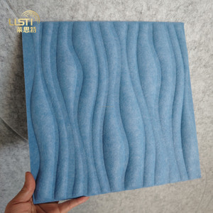 Panneaux acoustiques en feutre 3D insonorisés 30*30/50*50cm carreaux de polyester pour plafonds muraux de fond - Product Image 2