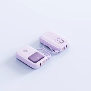 Chargeurs portables 10000mAh 22.5W à charge rapide avec affichage numérique et câbles pour smartphones - Product Image 6