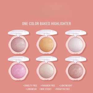 พาเลทไฮไลท์เตอร์เพชรแบบไม่มีโลโก้ ผลิตตามสั่ง ขายส่ง พาเลทไฮไลท์เตอร์สีชมพู - Product Image 2