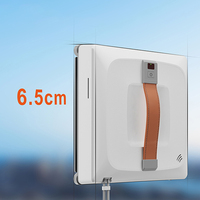 Robot de limpieza de ventanas eléctrico automático modelo cuadrado con cable de alimentación largo motor sin escobillas enchufe de EE. UU. para uso doméstico y hotelero
