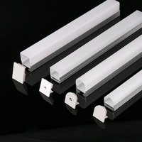 Diffuseur de couverture de lumière en plastique extrudé personnalisé transparent pour lampe d'armoire à LED
