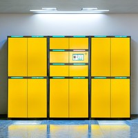 Casillero Inteligente para Equipaje, Almacenamiento de Equipaje, Autoservicio con Código QR, para Aeropuerto, Estación de Tren, Hotel, Playa, Gimnasio, Exterior, Impermeable