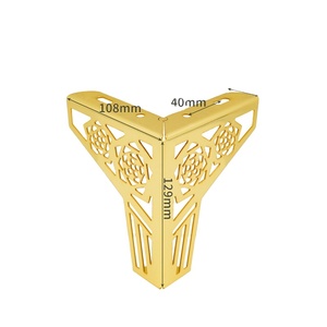 European-style Hollowed-out Flower Feet and Metal Feet Support Coffee Table Legs Sofa and TV Cabinet Legs Accessories - Product Image 2
