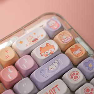 Teclas originales de sublimación de tinta con patrón de color personalizado para teclado mecánico, compatibles con interruptores MX Cross, para reemplazo DIY. - Product Image 3