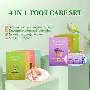 Set de Pedicura 4 en 1 al por Mayor para el Cuidado de los Pies, con Baño <span class=keywords><strong>Mineral</strong></span>, Exfoliante de Azúcar, <span class=keywords><strong>Mascarilla</strong></span> y Crema/Loción - Product Image 3