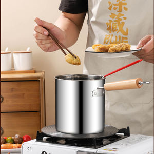 Ensemble de friteuse en acier inoxydable 304 <span class=keywords><strong>avec</strong></span> panier à friture <span class=keywords><strong>passoire</strong></span> à <span class=keywords><strong>pâtes</strong></span> Pot Tempura pour cuisinière à induction - Product Image 5