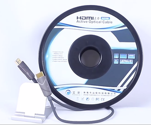 Câble à fibres optiques personnalisé de 10, 15, 20, 30, 50 mètres, câble HDMI, câble vidéo flexible SDI, câble HDMI ultra long 4k, <span class=keywords><strong>fibre</strong></span> <span class=keywords><strong>optique</strong></span> HDMI - Product Image 3