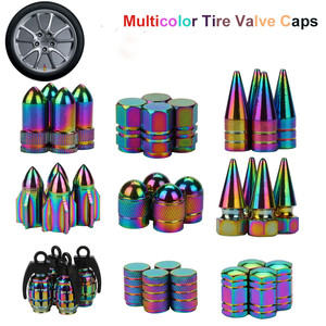 Tapas de válvula de aleación de aluminio coloridas, metal iridiscente para coches, motocicletas, reparación de neumáticos de bicicleta - Product Image 5