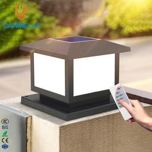 Moderno Multi colore impermeabile cortile solare dimmerabile all'aperto Led solare pilastro luci/Led luce solare/luci Post solare - Product Image 1