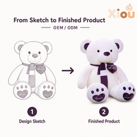 Ours en peluche personnalisés en gros, grandes poupées, fabrication professionnelle OEM de figurines, cadeaux compagnons pour enfants