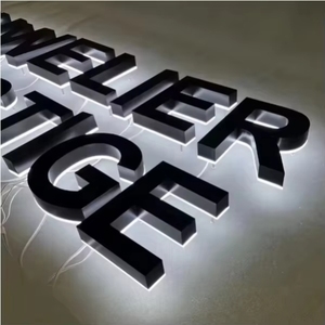 Tùy chỉnh 3D kênh thư ký ngoài trời Backlit PVC dẫn đăng ký cho doanh nghiệp logo cho trong nhà cửa hàng bán lẻ trang trí - Product Image 1