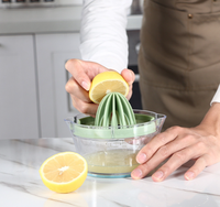 Presse-agrumes manuel portable en acier inoxydable et PP pour fruits et légumes, idéal pour la cuisine et la maison