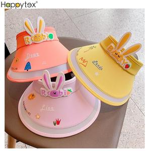 2024 enfants crème <span class=keywords><strong>solaire</strong></span> chapeau été vide haut Protection UV bébé parasol chapeau respirant fille mignon soleil enfants chapeaux lapin conception - Product Image 6