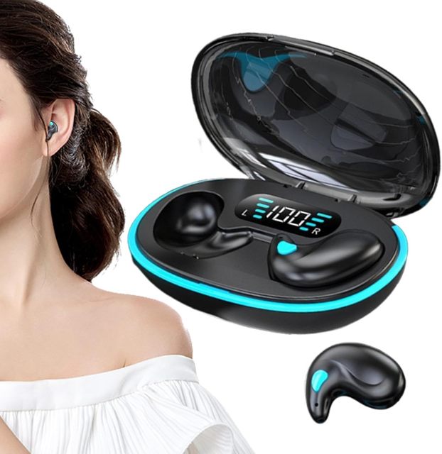 Sleep Bluetooth Headset In-Ear 5.3 Wireless Sports Earphones Fitness Headphones with LED Digital Display Charging