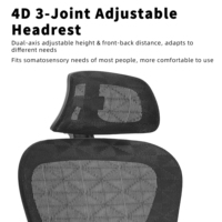 Chaise de bureau ergonomique moderne en maille ZOTER avec appui-tête réglable et soutien lombaire, certifiée BIFMA, garantie 10 ans, OEM/ODM pour hôtel