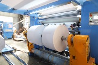 Gulungan Kertas Thermal 80x80mm 48gsm Kertas Kasir POS 90m Gulungan Kertas Thermal Pulp Virgin untuk Terminal ATM 80 mm
