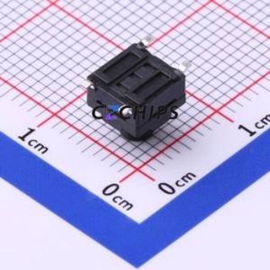 TS-1010S-A6B3-C2D2 Tactile Switch SMD-4P,6.2x6.2mm Switch Single Pole Single Throw Round Button 2.5N Vertical Mount - Product Image 2