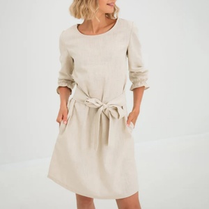 ชุดเดรสยาวหรูหราสำหรับงานปาร์ตี้ ระบายอากาศได้ดี เป็นมิตรต่อสิ่งแวดล้อม ตกแต่งด้วยลูกไม้และสายคาด ป้องกันไฟฟ้าสถิตย์ และซักทำความสะอาดได้ - Product Image 3