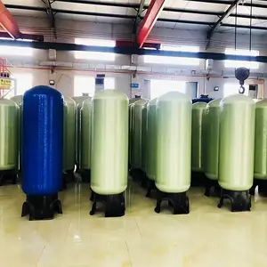 Tanque de resina removedor de filtro frp, tanque de pressão 1054 frp com filtro para água frp