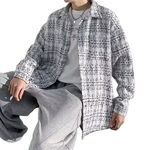 <span class=keywords><strong>Veste</strong></span> à carreaux tendance <span class=keywords><strong>chic</strong></span> pour <span class=keywords><strong>homme</strong></span>, nouvelle collection printemps, style ultime, <span class=keywords><strong>veste</strong></span> décontractée ample à manches longues, vestes pour <span class=keywords><strong>homme</strong></span> - Product Image 5
