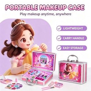 <span class=keywords><strong>Set</strong></span> Trucchi Non Tossici per Bambine 2026: Scatola in Alluminio con Design Creativo per Gioco di Ruolo da Principessa, Regalo per Bambini - Product Image 3