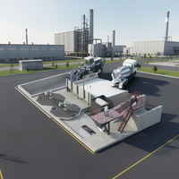 Centrale de recyclage de béton humide NFLG YCRP40A YCRP40MX, capacité 40m³/h, avec piscine de mélange électrique et types conteneurisés