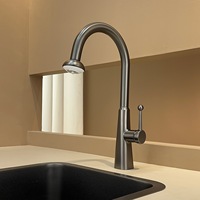 Nouveau Robinet de Cuisine Moderne 2 Modes Extensible et Rotatif avec Cartouche Céramique, Mitigeur Monocommande pour Hôtels et Éviers Domestiques