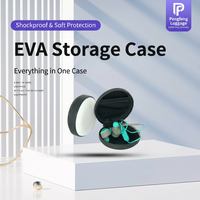 Étui de rangement pour écouteurs en EVA rigide, antichoc, portable, organisateur de câbles pour écouteurs filaires, OEM personnalisé, vente en gros