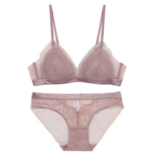 Pháp Sexy Ren Đồ Lót Phụ Nữ dây miễn phí Áo ngực mỏng cotton tam giác cup đẩy lên áo ngực đặt đồ lót - Product Image 6