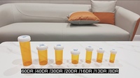 Vente en gros de flacons à capuchon push-down et turn résistants aux enfants flacons de pilules en plastique pour contenants de médicaments