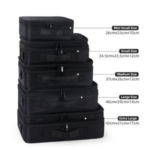 Hot Artist custodia per il trasporto di gioielli <span class=keywords><strong>da</strong></span> <span class=keywords><strong>viaggio</strong></span> <span class=keywords><strong>accessori</strong></span> digitali borsa per il trucco con partizione regolabile - Product Image 4