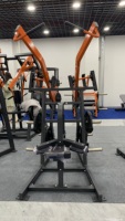 Máquina de remo lateral ancha Iso-lateral de acero comercial para gimnasio, equipo de fitness para entrenamiento de fuerza y ejercicio muscular