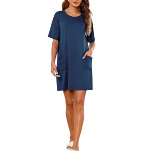 Chemise de nuit longue et douce pour femme, motif personnalisé, tissée, écologique, taille unique, grande taille, coupe ample, idéale pour l'été - Product Image 2