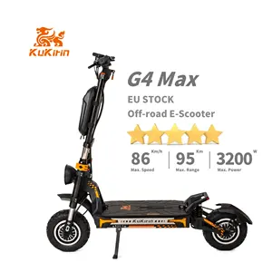 Model terbaru 2024 gudang EU kukirin G4 MAX 60V 35.2AH 3200W dewasa Dual Motor skuter listrik