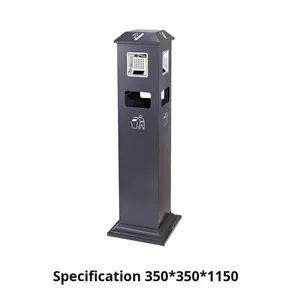 Cenicero <span class=keywords><strong>de</strong></span> Acero Inoxidable para Exteriores, Diseño Especial para Zonas <span class=keywords><strong>de</strong></span> Fumadores, Fabricado en Foshan - Product Image 3